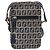 FENDI Zucchino Canvas Shoulder Bag Navy Silver - vista 2