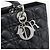 Christian Dior Lady Dior Canage Hand Bag Lamb Skin Black Silver - vista 14