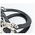 Christian Dior Lady Dior Canage Hand Bag Lamb Skin Black Silver - vista 8