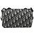 Christian Dior Trotter Canvas Shoulder Bag Navy - vista 3