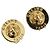 Céline CELINE Earring Metal Gold Tone
