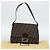 FENDI Zucca Canvas Mamma Baguette Shoulder Bag Brown Silver - vista 23