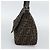 FENDI Zucca Canvas Mamma Baguette Shoulder Bag Brown Silver - vista 5