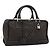 LOEWE Americana 28 Hand Bag Leather Dark Brown Silver
