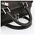 LOEWE Americana 28 Hand Bag Leather Dark Brown Silver - vista 7