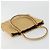PRADA Studs Tote Bag Leather Beige Gold BN0181 - vista 6