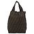 FENDI Zucca Canvas Hand Bag Black Brown - vista 3