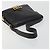 Céline CELINE Bolsa de ombro em couro preto e dourado - vista 7