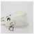 Christian Dior Canage Tote Bag Leather White Silver - vista 5