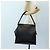 Bolsa de ombro PRADA em couro preto e dourado - vista 26