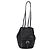 PRADA Purse Shoulder Bag Nylon Leather Black Silver - vista 2