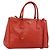 PRADA Hand Bag Safiano Leather 2way Orange Gold
