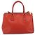 PRADA Hand Bag Safiano Leather 2way Orange Gold - vista 3