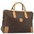 Céline CELINE Macadam Canvas Boston Bag PVC Leather Brown Gold