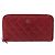 CHANEL Matelasse Long Wallet Lamb Skin Red Silver CC - vista 2