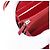 CHANEL Matelasse Long Wallet Lamb Skin Red Silver CC - vista 21