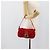 FENDI Mamma Baguette Shoulder Bag Suede Red Gold - vista 22