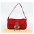FENDI Mamma Baguette Shoulder Bag Suede Red Gold - vista 23