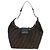 FENDI Zucca Canvas Chain Shoulder Bag Black Brown - view 3