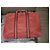 Borsa da viaggio in tela rossa Hermès Rosso - vista 3