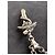 Collana Balenciaga Goth Snake Argento - vista 5