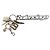 Balenciaga Kit Keychain Nero Bianco Silver hardware