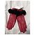 Autre Marque Etéreo Lederhandschuhe Rot mit schwarzem Pelz - Ansicht 2