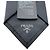 Cravatta Prada in Re-Nylon con placca triangolare nera Nero - vista 8