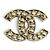 Chanel B25V Coco Mark Brosche mit Kunstperlen Weiß Golden - Ansicht 3