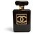 Spilla Chanel B23A Coco Mark Motivo Flacone di Profumo Marrone scuro