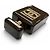 Spilla Chanel B23A Coco Mark Motivo Flacone di Profumo Marrone scuro - vista 4
