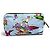 Pouch Prada 1NS693 Re-Nylon con logo triangolo e stampa Surf Blu - vista 2