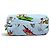 Pouch Prada 1NS693 Re-Nylon con logo triangolo e stampa Surf Blu - vista 4