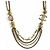 Collana a catena Chanel C24P Coco Mark in perle ecologiche e logo crush Rosa Bianco D'oro