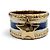 Christian Dior DIOR Ring mit Metall-Stern-Logo Weiß Golden Marineblau