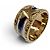 Christian Dior DIOR Ring mit Metall-Stern-Logo Weiß Golden Marineblau - Ansicht 3