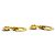 Orecchini a cerchio Chanel Vintage 29 Metal Coco Mark Chain D'oro - vista 2