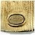 Orecchini quadrati Chanel L22 Metal Coco Mark Marrone D'oro - vista 6
