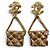 Orecchini a clip Chanel Vintage 02P Gold D'oro