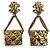 Orecchini a clip Chanel Vintage 02P Gold D'oro - vista 2