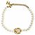 Chanel Coco Mark Perlen-Choker Halskette Golden - Ansicht 4