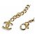Chanel Coco Mark Perlen-Choker Halskette Golden - Ansicht 7