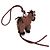 Charm per borsa in pelle Loewe - Horse Charm 2026 Capsule Collection Marrone Nero - vista 2