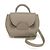 POLÈNE Numéro Un Micro Pochette in pelle da donna Grigio