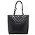 Borsa Tote 2-Way Chanel Matelassé Coco Mark Chain Nero