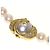 Chanel Comet Perlen-Diamant-Halskette Golden - Ansicht 3