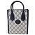 Gucci 2-Way Schultertasche in Beige und Schwarz