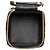 Pouch Cube Lady Dior in pelle vernita Cannage nera Micro Nero - vista 4