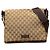 Borsa a tracolla Gucci in tela GG beige