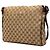 Borsa a tracolla Gucci in tela GG beige - vista 2